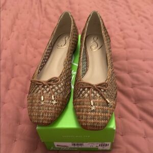 Sam Edelman Brown Woven Loafers